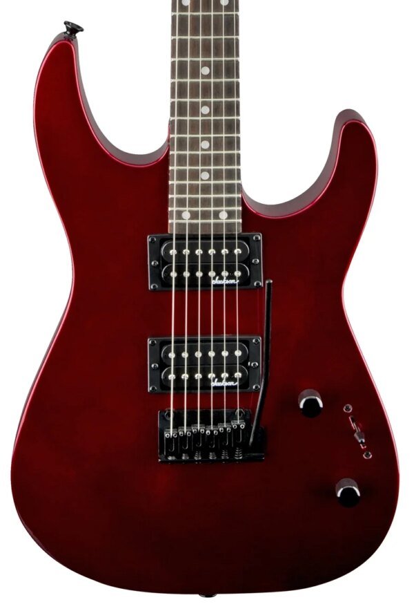 Jackson Dinky JS12 Electric Guitar, Amaranth FB, Metallic Red