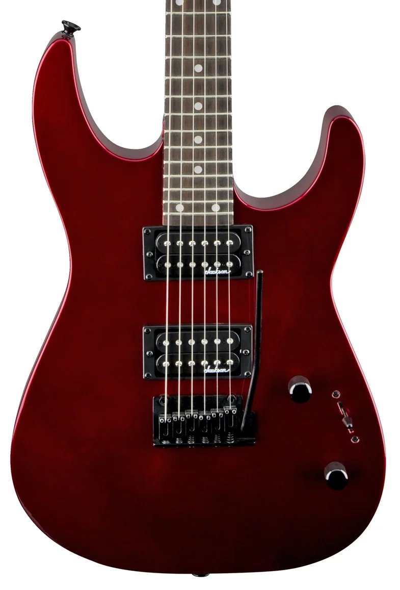 Jackson Dinky JS12 Electric Guitar, Amaranth FB, Metallic Red