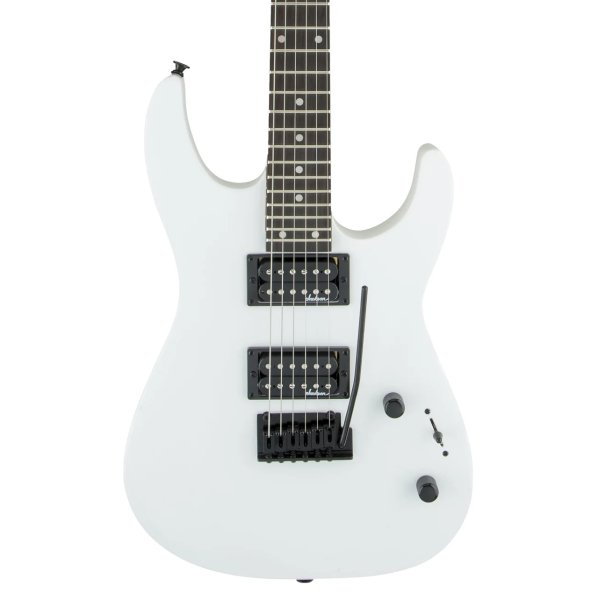 Jackson Dinky JS12 Electric Guitar, Amaranth FB, White