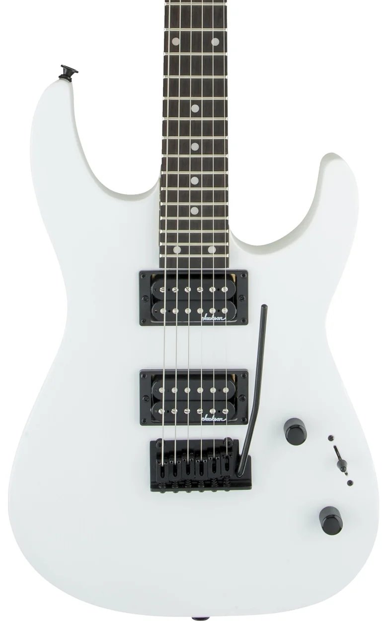 Jackson Dinky JS12 Electric Guitar, Amaranth FB, White