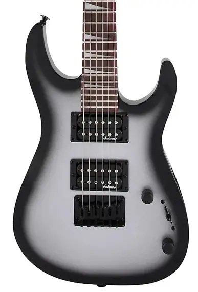 Jackson Dinky Minion JS1X Electric Guitar, Amaranth FB, Metallic Silver Burst