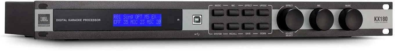 JBL KX180 Professional Grade Digital Processor for Karaoke & Home Entertainment