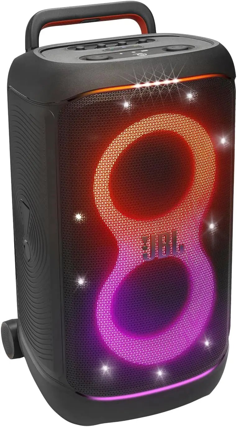 JBL PartyBox Stage 520 Bluetooth Speaker Bluetooth Speaker with Telescopic Handle & Wheels