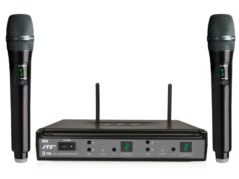 JTS E-7DU/E-7TH Dual Hand Wireless Microphone Set