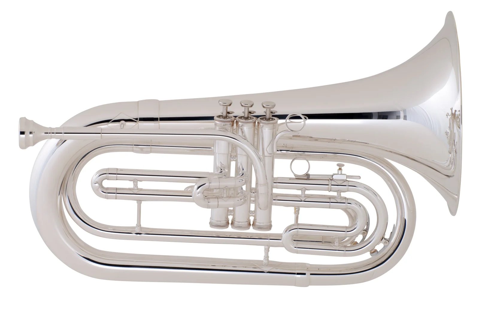 King 1127SP Ultimate Marching Baritone Silver Plated
