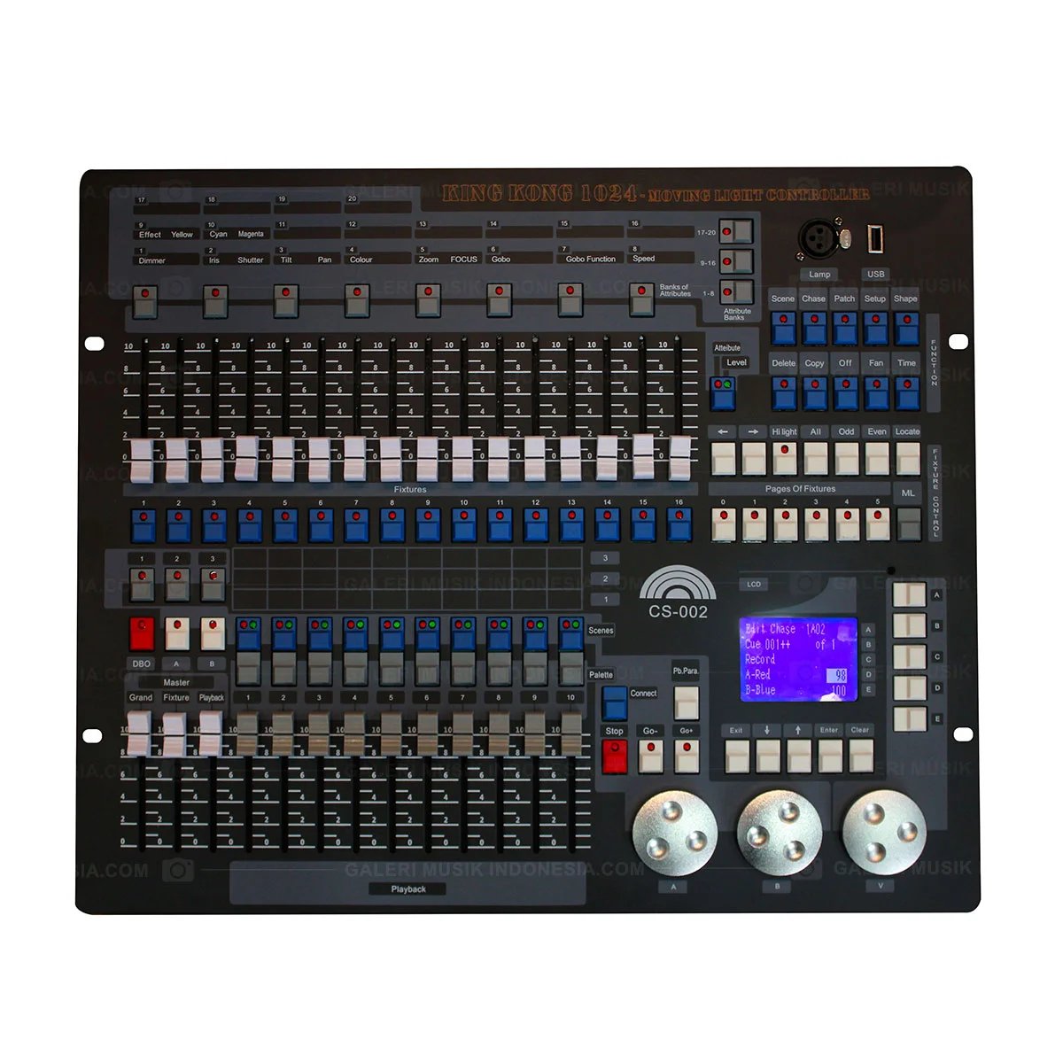 KingKong 1024 Controller DMX Console DMX 512 Stage Light Mixer with Road Case