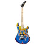 products kramer baretta hot rod blue sparkle flames d tuna electric guitar a103484