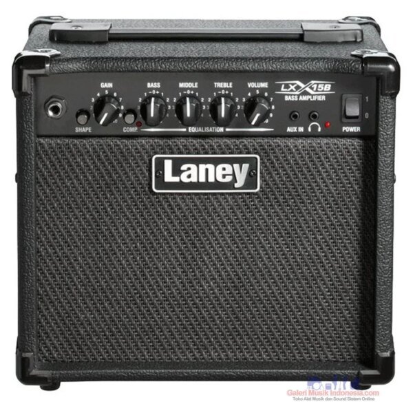 Laney LX15B 15W 2x5 Bass Combo Amp (Black-Red-Camo)