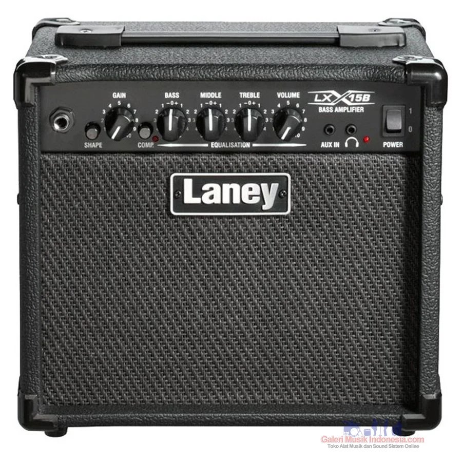 Laney LX15B 15W 2x5 Bass Combo Amp (Black-Red-Camo)