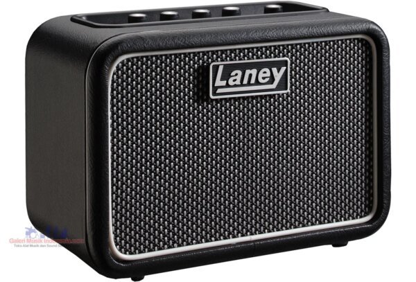 Laney Mini-St-SuperG 2x3W Stereo Battery-Powered Guitar Amp Black and Silver
