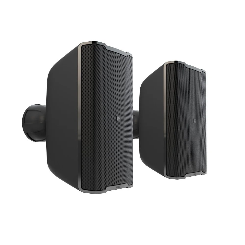 LD Systems DQOR 5 B 5 inch Two Way Passive Indoor/Outdoor Installation Loudspeaker 8 Ohm, Black (Pair)