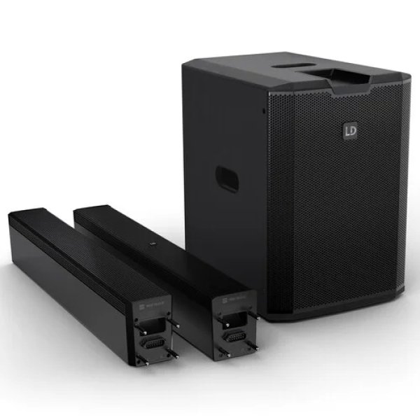 products ld systems maui 28 g3 portable 1000w powered column pa system 8128
