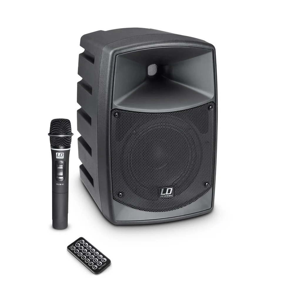 LD Systems Roadbuddy 6 Battery Powered Bluetooth Loudspeaker with Mixer & Wireless Microphone