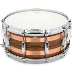 products ludwig copper phonic lc663s raw stripped copper 6 5 x14 snare drum 10114