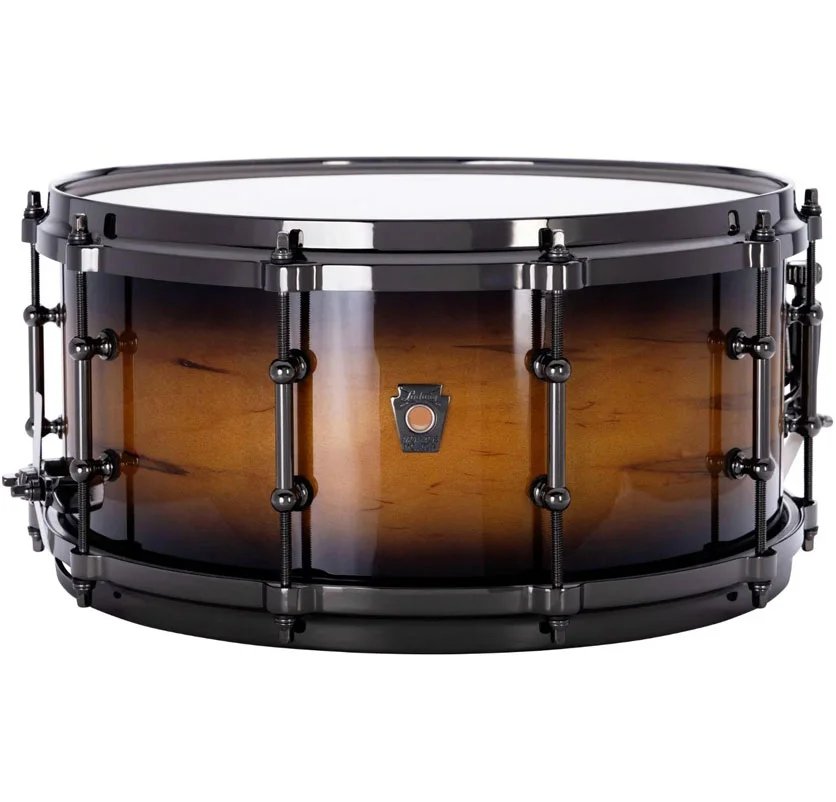 Ludwig Exotic Select LS403TDP2 Ambrosia Maple 6,5"x14" Snare Drum, Black Gold Burst