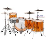 products ludwig vistalite 5 piece drum set amber a105176