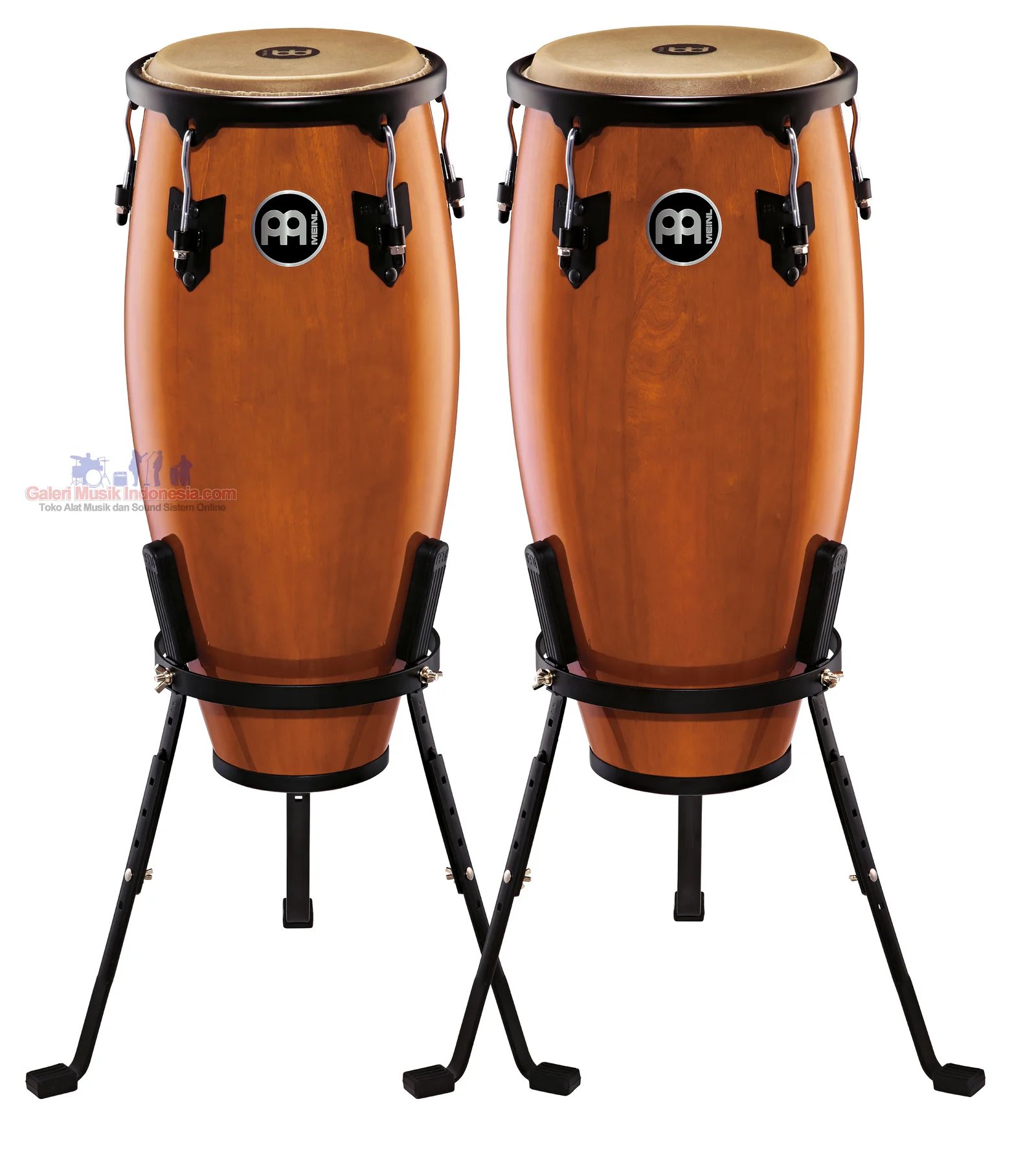 Meinl HC555MA Headliner Series 10" & 11" Wood Conga Set Maple (MA-NT-VSB-WRB)