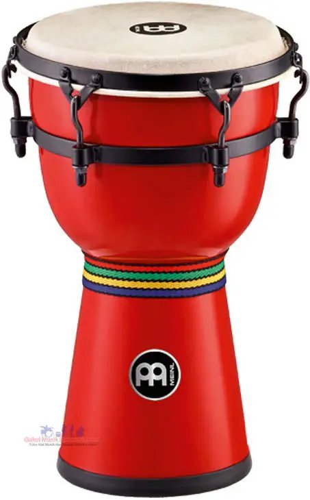 Meinl HDJ200R Fiberglass Mini Dancing Djembe in Red