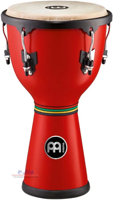 Meinl HDJ400R Fiberglass Dancing Djembe Drum 12x22 3/4 Red