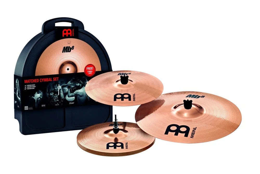 Meinl MB8-141620M Cymbal Set - 14" Hihat, 16" Crash, 20" Ride
