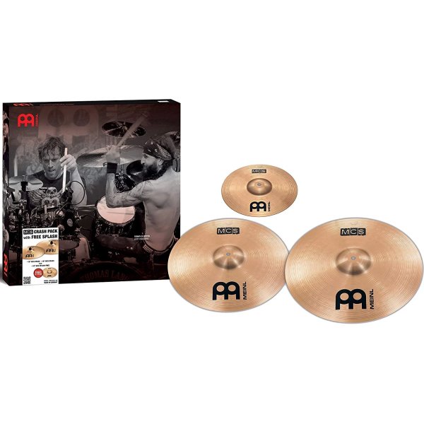 Meinl MCS1618+10S MCS Crash Cymbal Set Pack with Free 10-Inch Splash