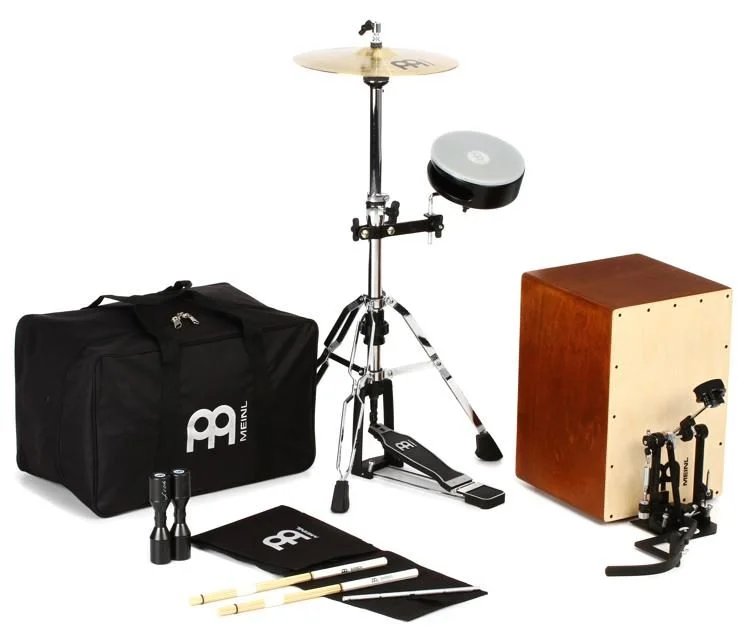 Meinl Percussion Cajon Drum Set with Cymbals and Hardware