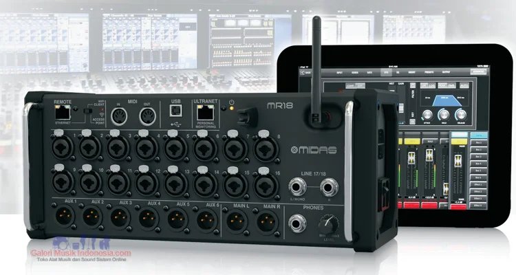 Midas MR18 Tablet-controlled Digital Mixer