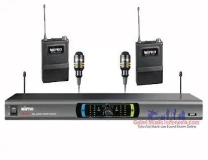 Mipro MR823/MT801+MU53L 2 Clip On Wireless Microphone