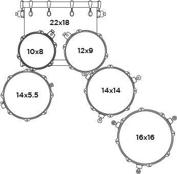 Mapex MM628SFU-NW Mars Maple 6-Piece Studioease Shell Pack (Natural) – BW Drum Shop