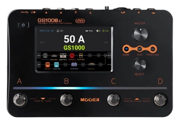 Mooer GS1000Li Intelligent Amp Profiling Processor Multi Effects Pedal with Rechargeable Battery