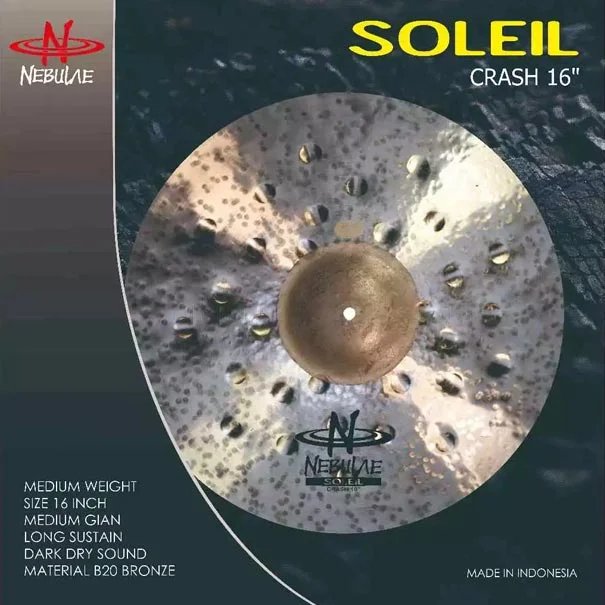 Nebulae Soleil Profesioanal Set Pack Hi Hat 14", Crash 16", Crash 18", Ride 20" Cymbal Set