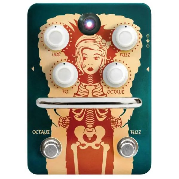 Orange Fur Coat Fuzz/Octave Guitar Effect Pedal