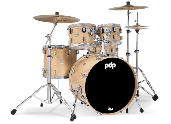 PDP Concept Maple PDCM2215NA Natural Lacquer 5 Piece Drum Set
