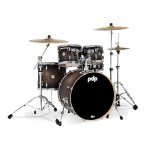 products pdp concept maple pdcm2215scb satin charcoal burst lacquer 5 piece drum set 9284