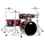 products pdp concept maple pdcm2217rb red to black fade lacquer 7 piece drum kit 8055