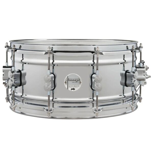 PDP PDSN6514SSCSC Concept Chrome Over Steel 6.5x14″ Snare Drum, Chromed Steel