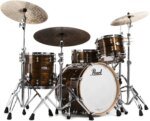 Pearl Reference One Premium 7 Piece Drum Set, Bronze Oyster