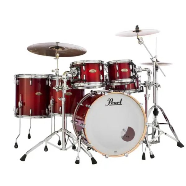 Pearl Session Studio Select 6 Piece Drum Set, Antique Crimson Burst