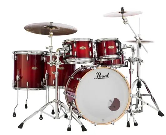Pearl Session Studio Select 6 Piece Drum Set, Antique Crimson Burst