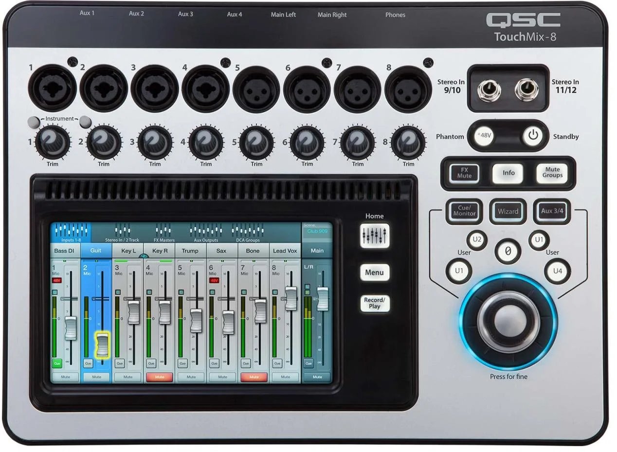 QSC TouchMix-8 8-Channel Compact Digital Mixer