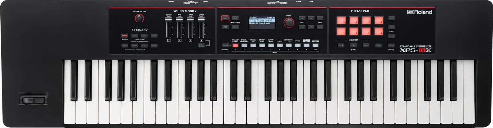 Roland XPS 10X Expandable Synthesizer Keyboard, Black