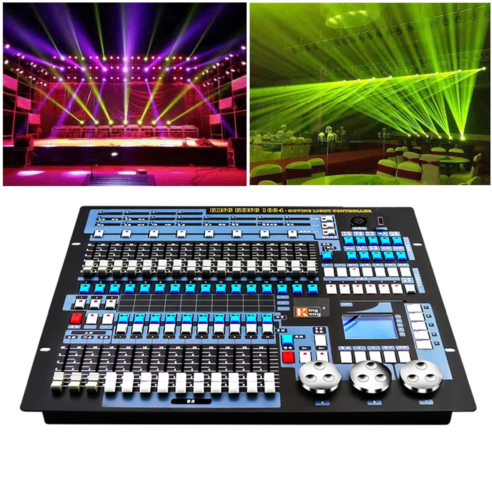 Professional KingKong Lighting Console 1024 DMX Controller DJ Control Stage - Conseil scolaire francophone de Terre-Neuve et Labrador