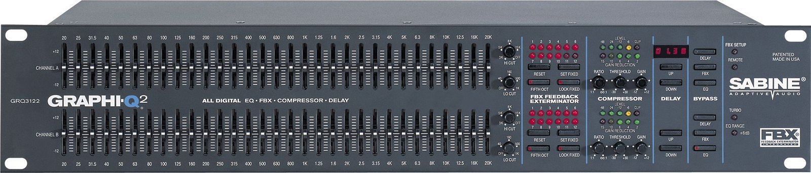 Sabine Graphic Q2 Multi-Function EQ 2X2