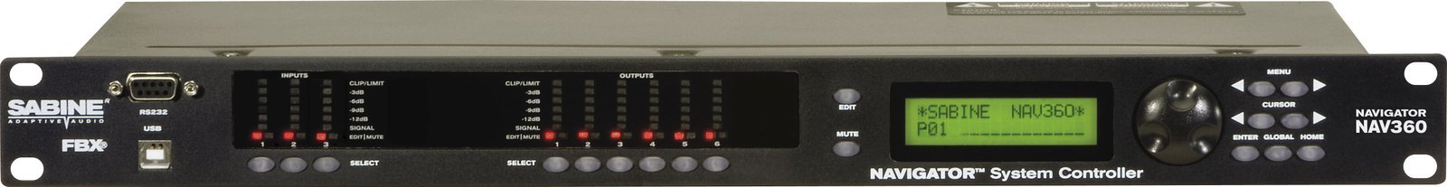 Sabine Navigator System Processor NAV360 3x6