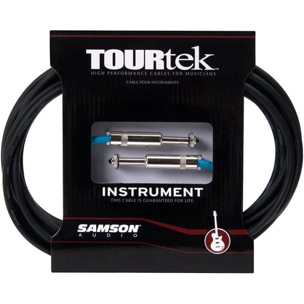 Samson Tourtek TI25 7,6m Mono Male to Male Instrument Cables