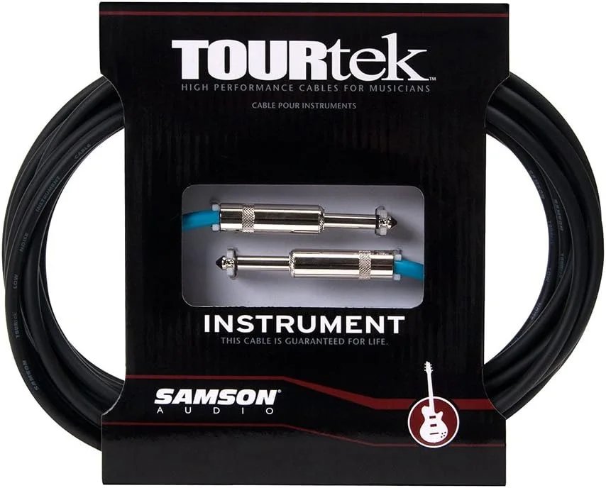Samson Tourtek TI25 7,6m Mono Male to Male Instrument Cables