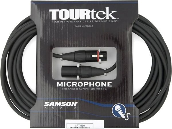 Samson Tourtek TM30 9m XLR Male to Female Microphone Cables