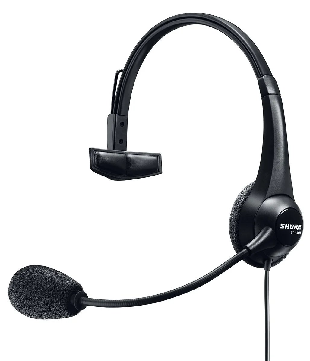 Shure BRH31M Single Sided Lightweight Broadcast Headset