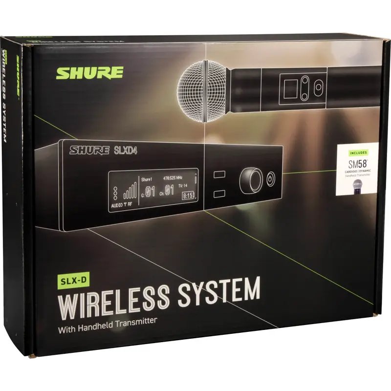 Shure SLXD24/SM58 Digital Wireless Handheld Microphone System w/ SM58