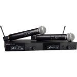 products shure slxd24da sm58 dual channel digital wireless handheld microphone system with sm58 capsules 9254